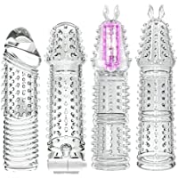 Condones Spike- extensor de pene reutilizable Enlarger Extender Cock Cover Delay Eyaculation Sexuales Toys para hombres…